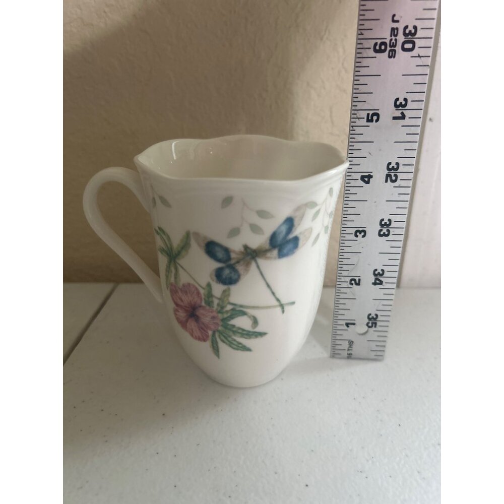 Lenox Butterfly Meadow Mugs Set of 2 12 Oz Fine Porcelain Coffee Cups - Picture 10 of 10